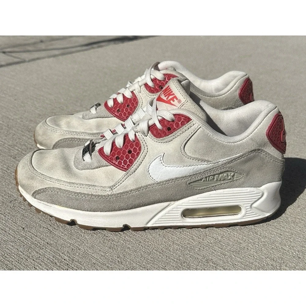 Nike Air Max 90 QS NYC Strawberry Cheesecake Womens Size 9 Cream Red 813150-200